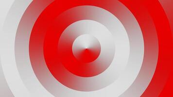 Red and White Abstract Minimalist Circles Background VJ Loop in 4K video