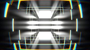 White Abstract Strobe Machine Background VJ Loop in 4K video