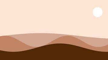 A warm desert landscape with rolling dunes and soft lighting illustrates a quiet morning atmosphere in a sunlit arid environment video