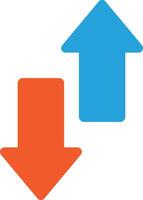 arrows icon. Business Management Flat design. isolated on white background. illustration vector