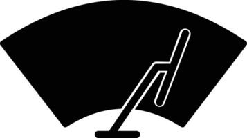 Car wiper icon. for vehicle windshield wipers, clear visibility, and adverse weather. black design isolated on white background. safety, and service illustrations. vector