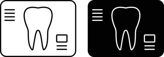 Dental X ray icon set .outline. linear style for apps. deaign in modern style. illustration vector