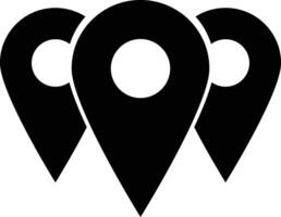 Pin icon set. Location icon . map pin. black design in modern style. vector