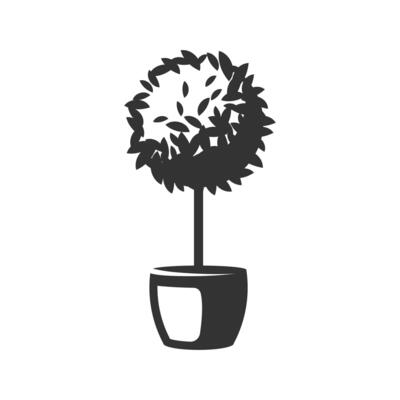 Decorative tree in a pot
