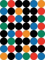 Background circle bauhaus unique design vector