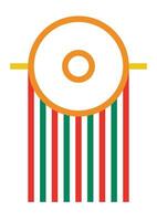 Design wall art bauhaus line strip unique vector