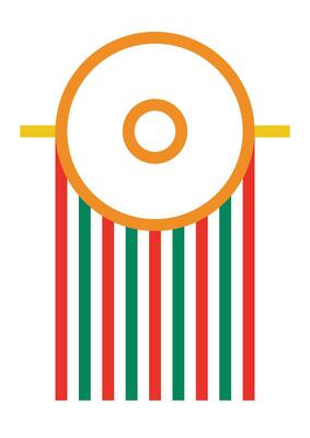 Design wall art bauhaus line strip unique