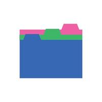 Illustration folder isolated unique design vector