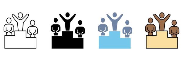 PODIUM concept line icon. Simple element illustration. vector