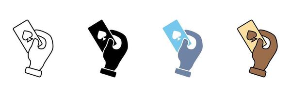 PLAYING CARDS concept line icon. Simple element illustration. vector