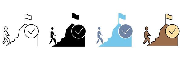 CONQUER concept line icon. Simple element illustration. vector