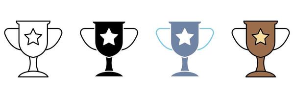 TROPHY concept line icon. Simple element illustration. vector