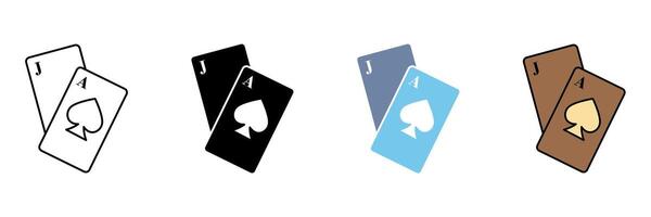 BLACK JACK concept line icon. Simple element illustration. vector