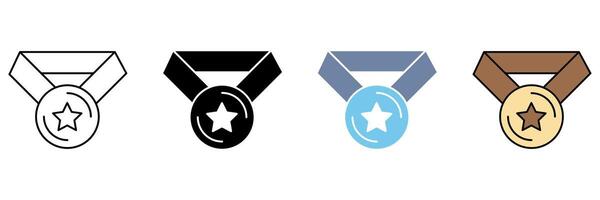 MEDAL concept line icon. Simple element illustration. vector