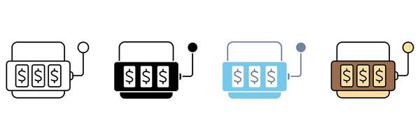 JACKPOT concept line icon. Simple element illustration. vector