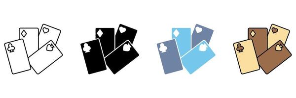 POKER concept line icon. Simple element illustration. vector