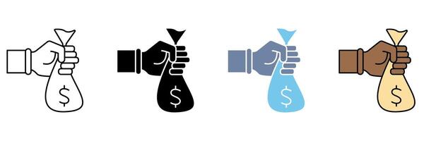 GAMBLING concept line icon. Simple element illustration. vector