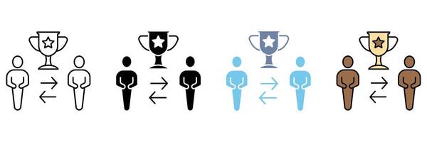 COMPETITION concept line icon. Simple element illustration. vector