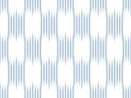 Ikat weave pattern with blue color. vector