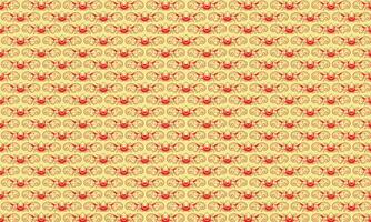 Seamless vintage floral and heart pattern design in pink style vector