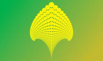 Abstract yellow leaf design with water drops on a nature inspired background vector