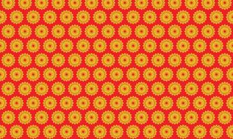 Floral pattern with yellow flowers vector