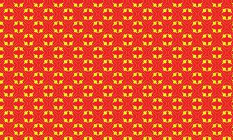 Red and yellow floral pattern design vector