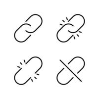 Link icon set. URL link icon. Copy link. vector