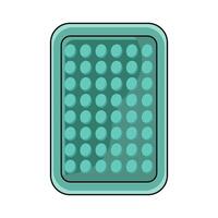 illustration of Air Mattress vector