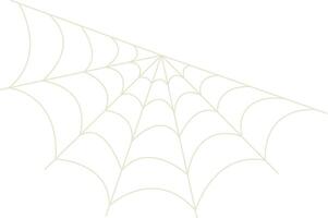 Spider Net Decoration in Simple Design vector