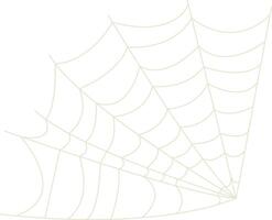 Spider Net Decoration in Simple Shape vector