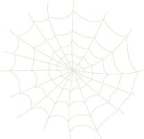 Spider Net Decoration in Flat Design. Isolated on White Background. vector