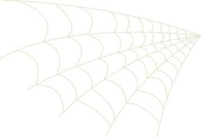 Spider Net Decoration in Simple Shape. vector