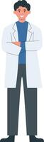 Pharmacist Person Character with Cartoon Design. vector