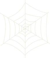 Spider Net Decoration in Flat Design vector