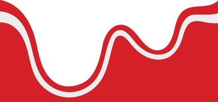 Indonesian Ribbon Flag with Flat Design. vector