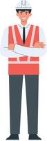 People Profession Character with Flat Cartoon Design. Isolated on White Background vector
