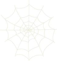 Spider Net Decoration in Flat Design, Isolated on White Background vector