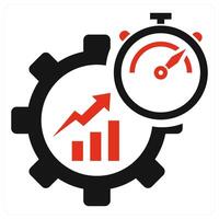 SEO icon in red color vector