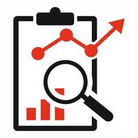 SEO Report concept in red color vector
