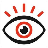 Vision in red color vector