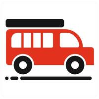Traveller icon concept in red color vector