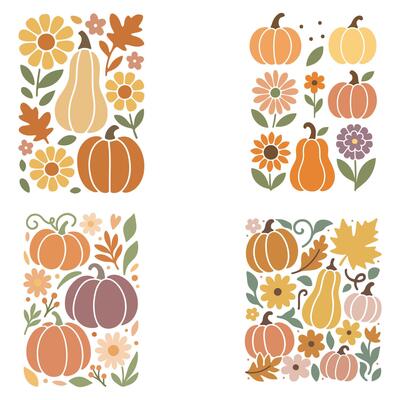 Retro Autumn Fall illustration, Boho Halloween Autumn season vibes, Happy Fall Design Sublimation collection