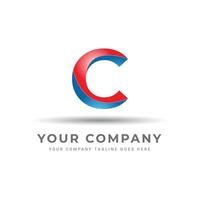C LOGO FOR A BUSINESS OR COMPANY. C LETTER, ICON, SIGN AND ABSTRACT. vector