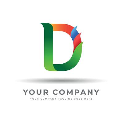 D LOGO FOR A BUSINESS OR COMPANY. D LETTER, ICON, SIGN AND ABSTRACT