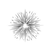 Starburst Illustration with Radial Rays vector