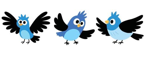 a charming and colorful illustration of a cartoon-style bird. The bird vector