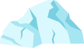 Iceberg floating in arctic waters highlights the pressing issues of global warming and climate change, posing significant threats to polar wildlife and fragile ecosystems vector