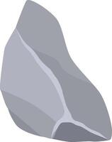 Gray stone featuring a pointed tip, resembling a mountain peak, symbolizes growth, strength, and stability while embodying the journey of reaching new heights and aspirations vector