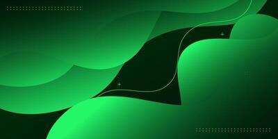 Premium green abstract background with gradient color background and dynamic lines in the background. Eps10 vector